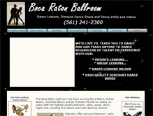 Tablet Screenshot of bocaballroom.com